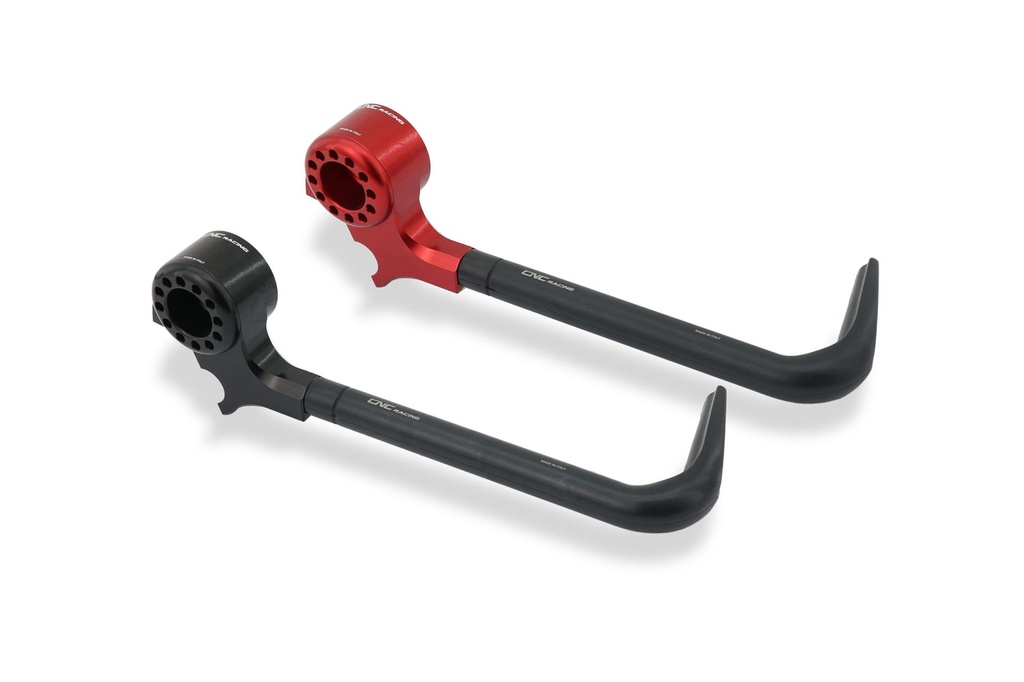 [CNC-PLM01B] Lever-Guard Street - Protection front brake lever with bar-end mirror housing (Black)