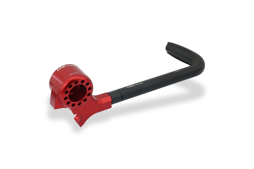 [CNC-PLM01R] Lever-Guard Street - Protection front brake lever with bar-end mirror housing (Red)