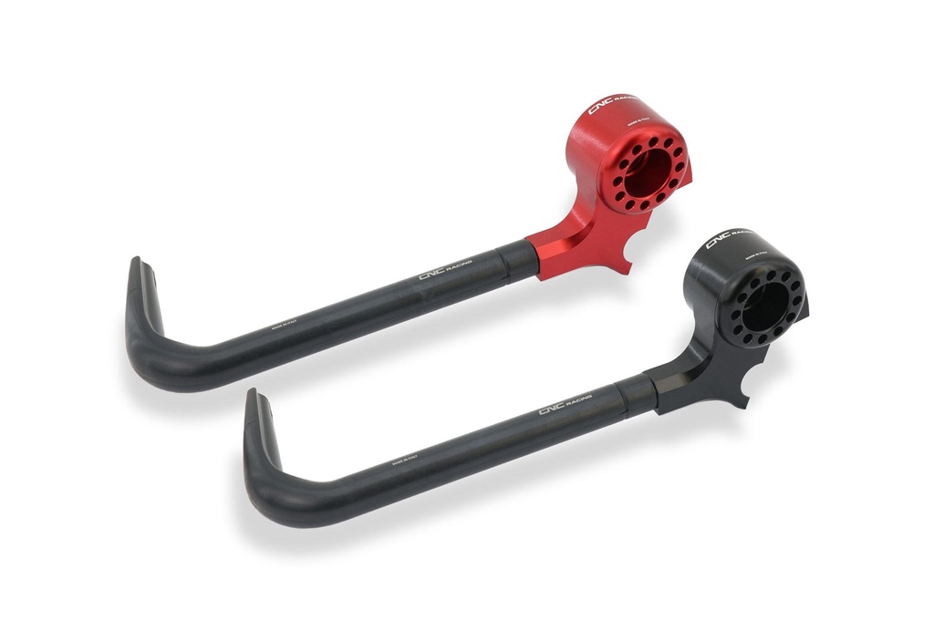 [CNC-PLM02B] Lever-Guard Street - Clutch lever protector with bar-end mirror housing (Black)