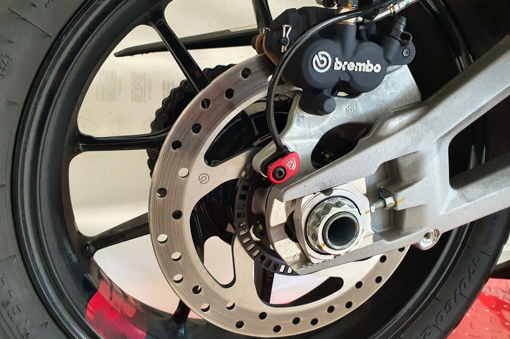 [CNC-PR201R] ABS sensor protector Ducati (Red)
