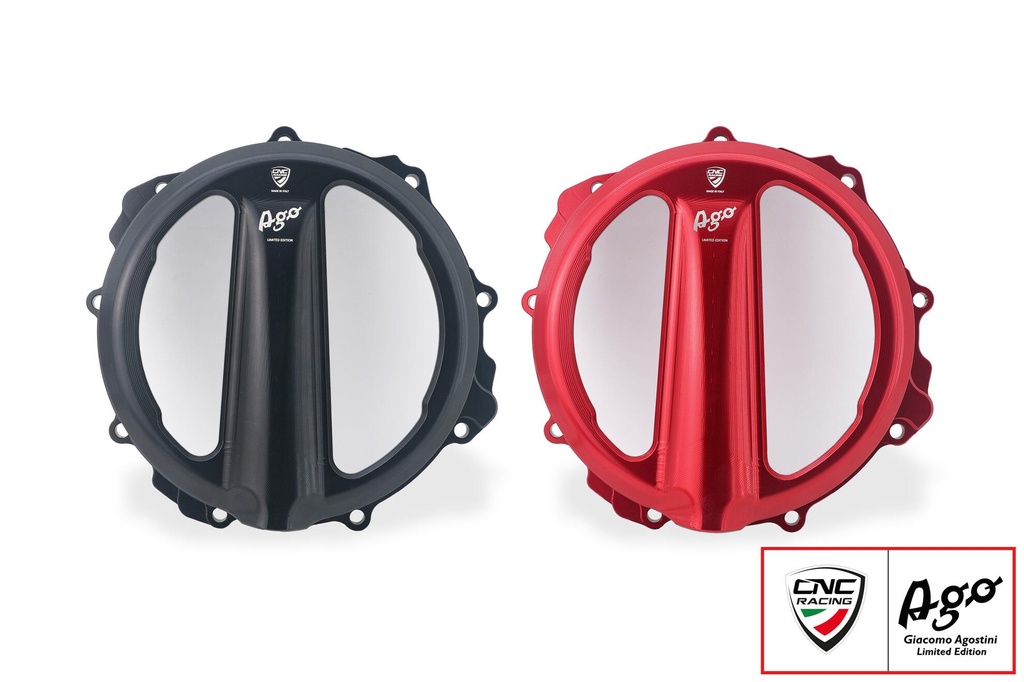 [CNC-CA301BAG] Clear clutch cover MV Agusta - cable control - Giacomo Agostini Limited Edition (Black)