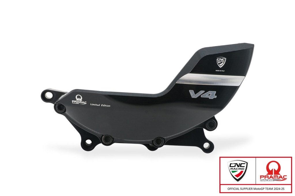 [CNC-PR327BPR] Clutch crankcase protector Ducati Diavel V4 - Pramac Racing Limited Edition