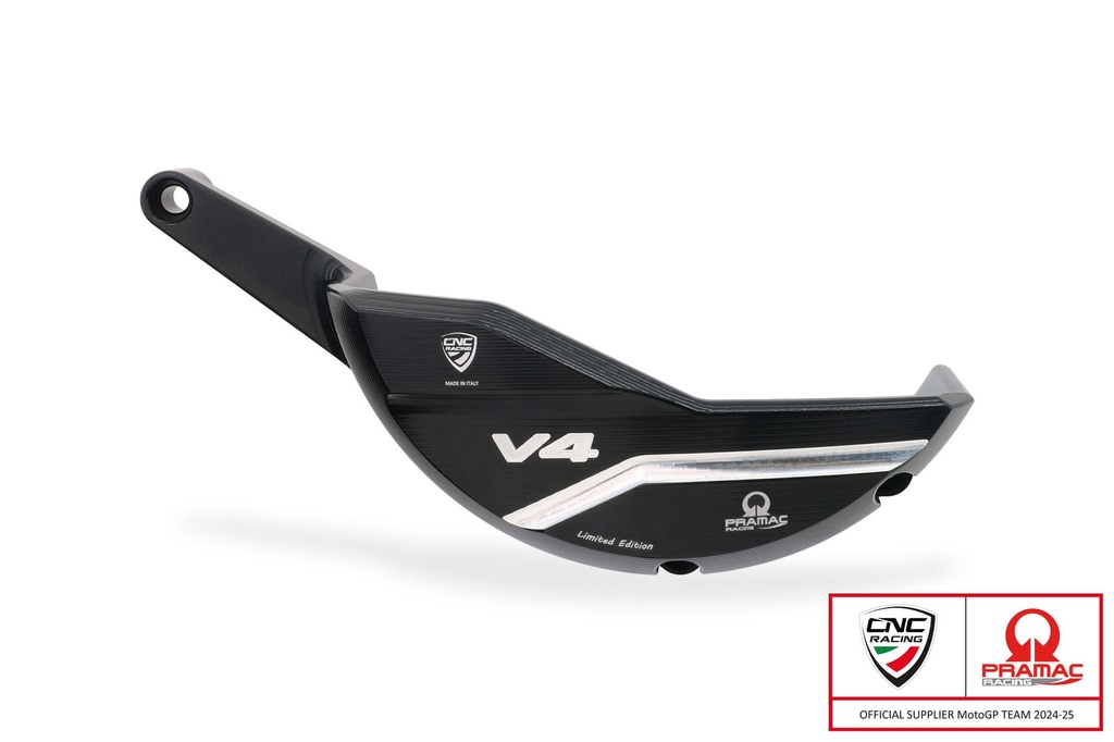 [CNC-PR328BPR] Generator crankcase protector Ducati Diavel V4 - Pramac Racing Limited Edition
