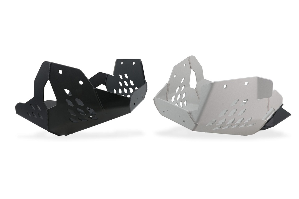 [CNC-PR907B] Engine protection wider plate Ducati DesertX (Black)