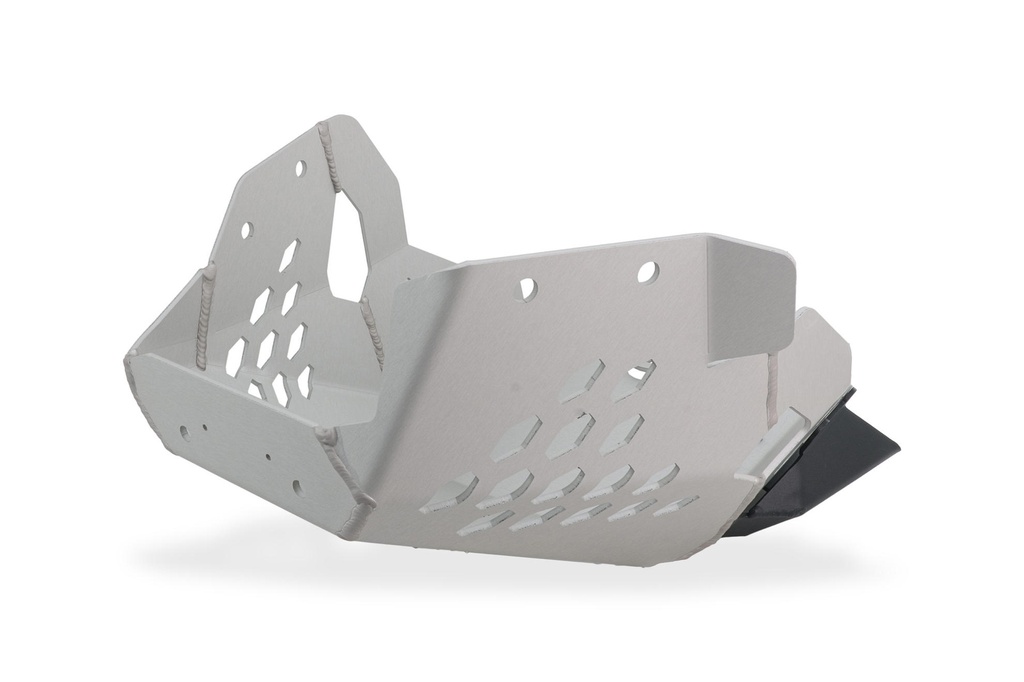 [CNC-PR907S] Engine protection wider plate Ducati DesertX (Silver)
