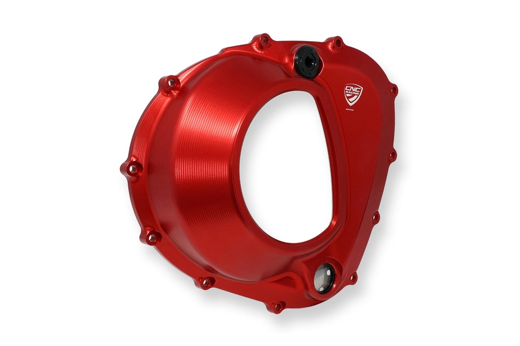 [CNC-CA302R] Clear clutch cover Mv Agusta 4 cylinders (Red)