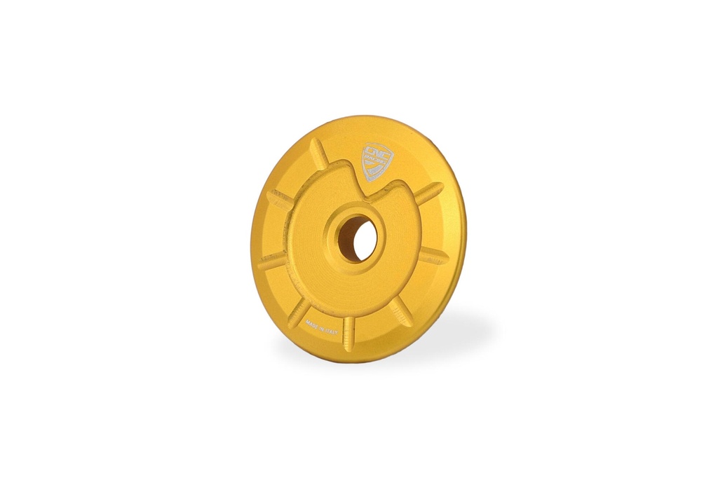 [CNC-PSA51G] Triple clamps - top plate nut cap Ducati (Gold)