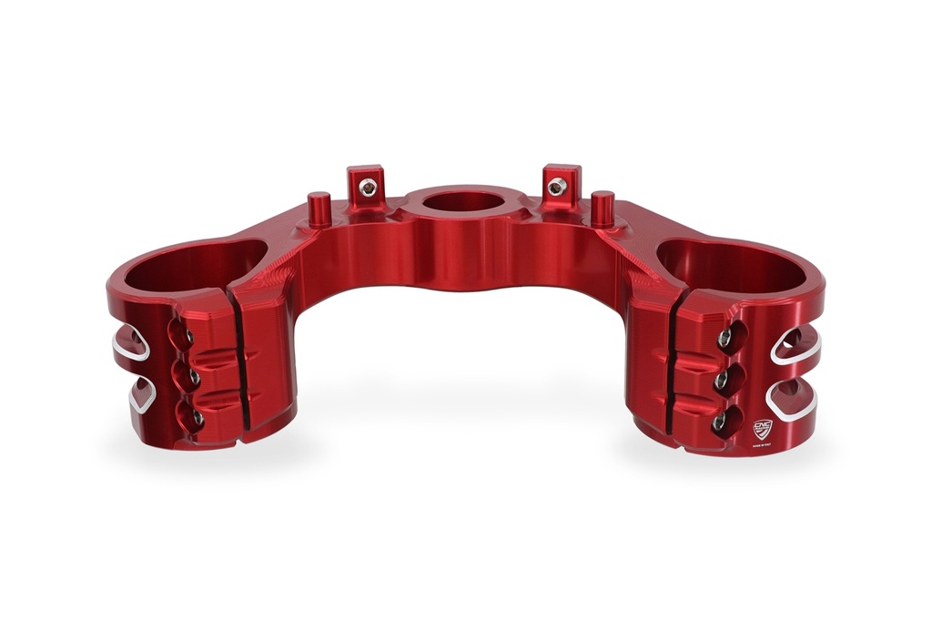 [CNC-PSB12R] Triple clamps Ducati Diavel V4 - Bottom Yoke (Red)