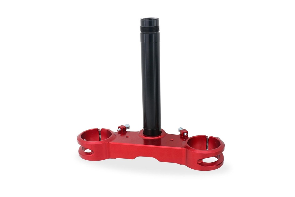 [CNC-PSB13R] Triple clamps Ducati Hypermotard 698 Mono - Steering head base (Red)