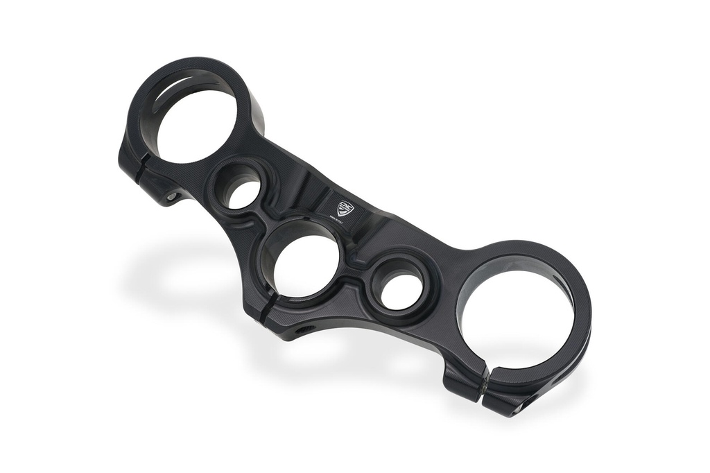 [CNC-PST21B] Triple clamps Ducati Hypermotard 698 Mono - Top yoke (Black)