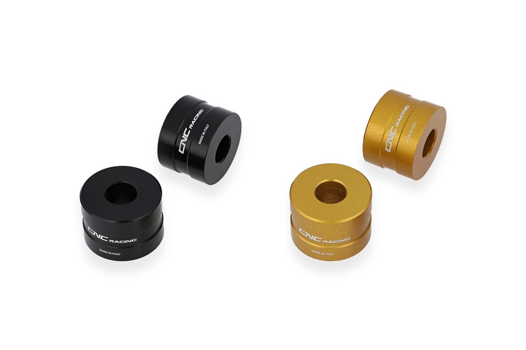 [CNC-RM212B] Spacer adapters handlebar Ducati Hypermotard 796 1100 (Black)