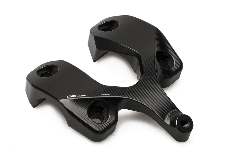 [CNC-RM250B] Steering damper kit - handlebar top clamp Ducati Monster 1200 (Black)