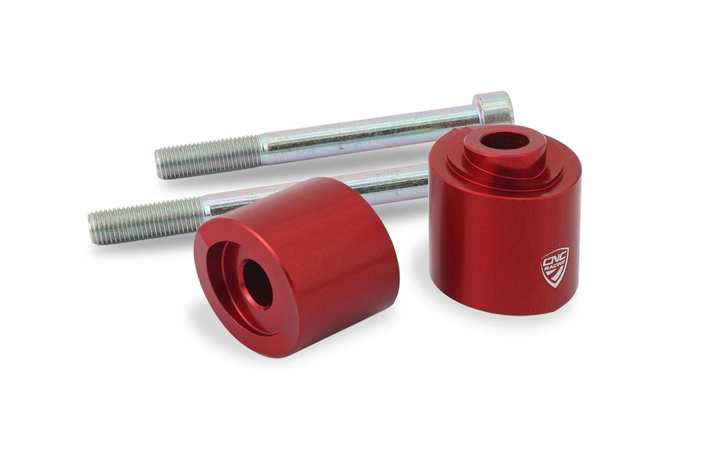[CNC-RM258R] Handlebar clamp spacers H 30mm Ducati Multistrada V4 for OEM riser (Red)