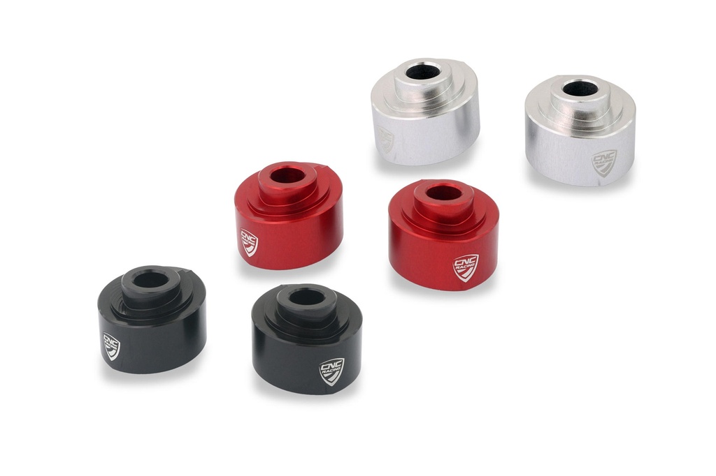 [CNC-RM260B] Handlebar clamp spacers H 20mm Ducati Multistrada V4 for OEM riser (Black)