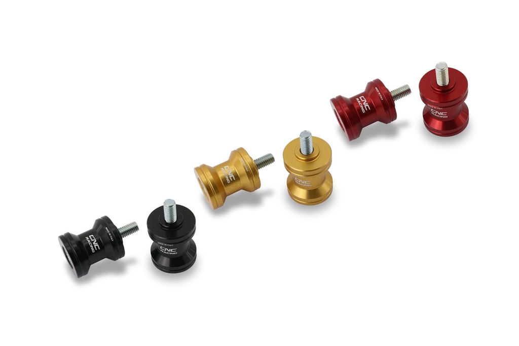 [CNC-SC190B] Swingarm spools M6 (Black)