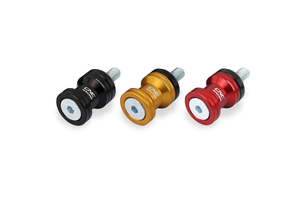 [CNC-SC197B] Swingarm spools M8 (Black)