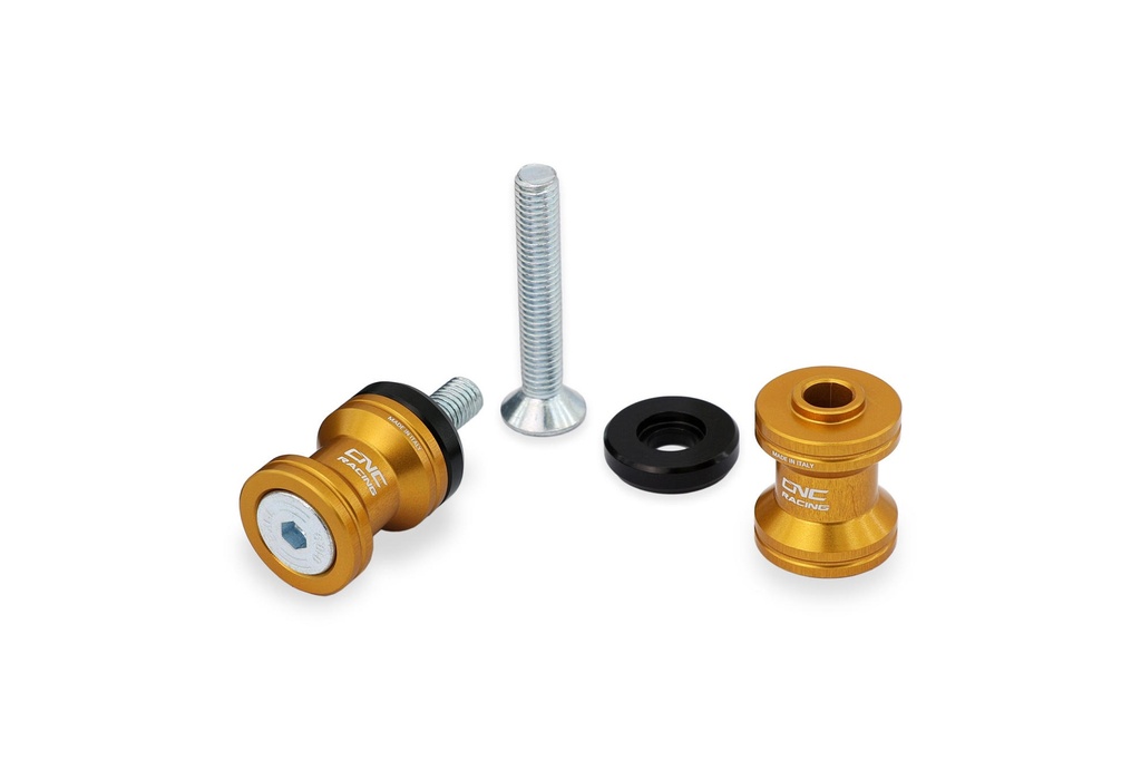 [CNC-SC197G] Swingarm spools M8 (Gold)