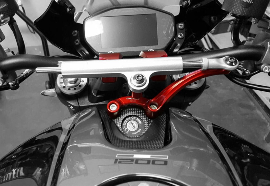 [CNC-SD103B] Steering damper kit Ducati Monster 1200 R (Black)