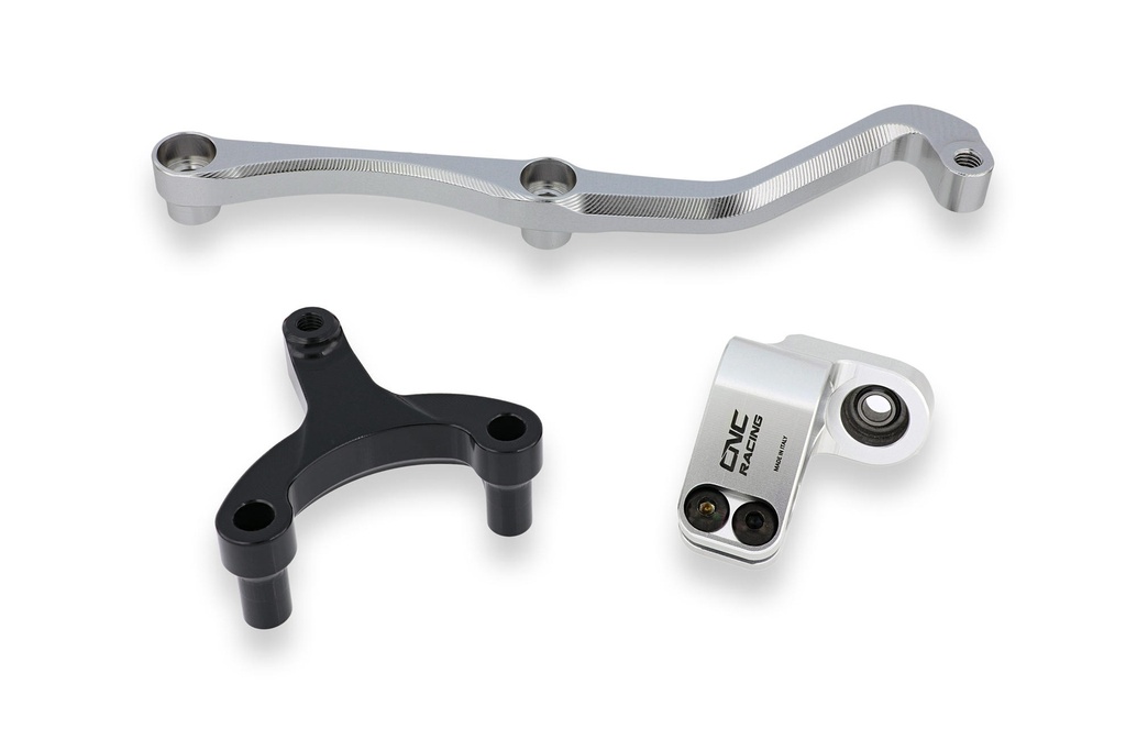[CNC-SD107S] STEERING DAMPER KIT MV AGUSTA BRUTALE 800 MY2016 - for CNC Racing handlebar bracket (Silver)