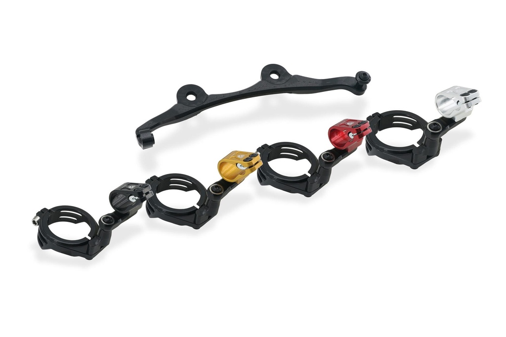 [CNC-SD119BB] Steering damper kit Ducati Hypermotard 698 Mono (Black)