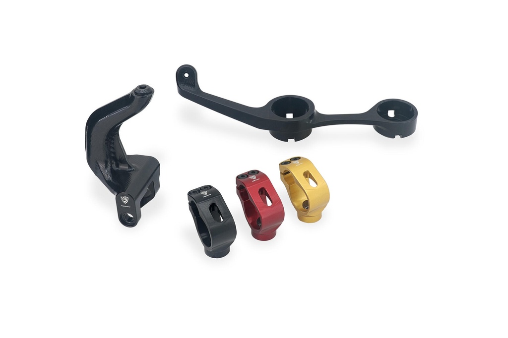 [CNC-SD123BB] Steering damper kit Ducati Multistrada V2 MY2025 (Black/Black)