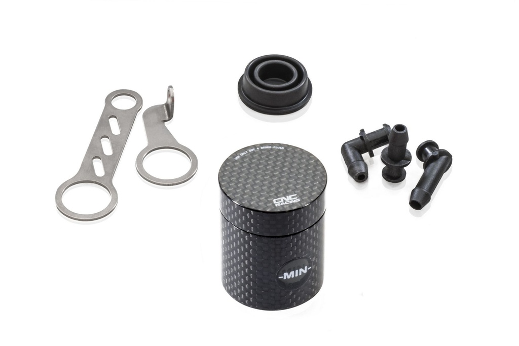[CNC-SE800K] Fluid reservoir rear brake and clutch 12 ml - carbon (Glossy)