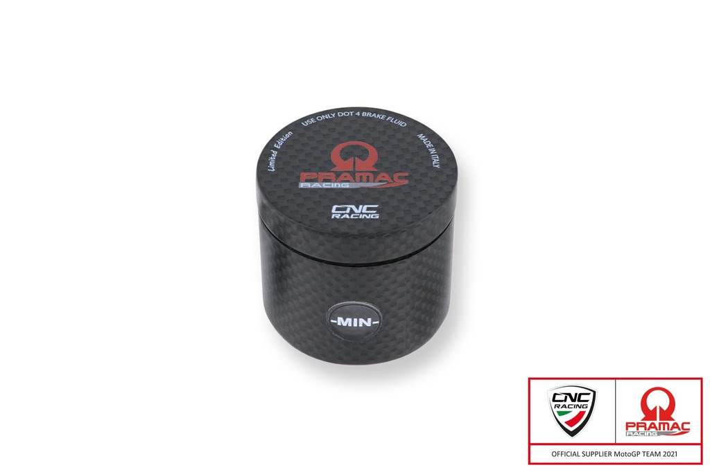 [CNC-SE801YPR] Fluid reservoir front brake 25 ml Pramac Racing Limited Edition - carbon (Matte)