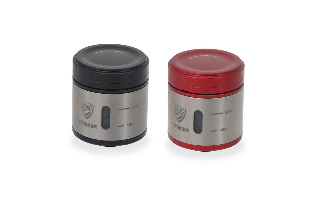 [CNC-SE900B] Fluid tank 12 ml for rear brake or clutch - Titanium (Black)