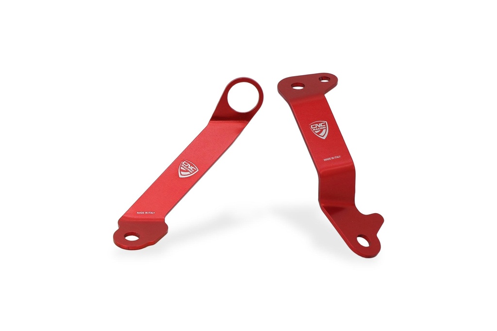 [CNC-SEA16R] Bracket kit for clutch and brake fluid tank Ducati Panigale (Red)