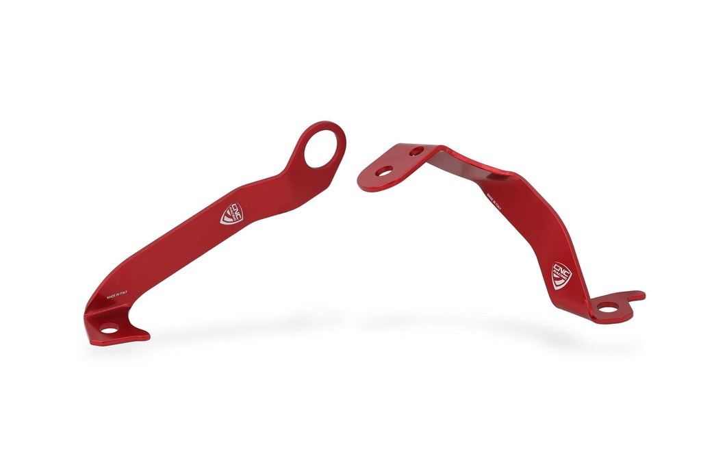 [CNC-SEA17R] Bracket kit for clutch and brake fluid tank Ducati Panigale V4 (Red)