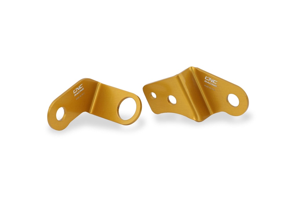 [CNC-SEA19G] Bracket kit for clutch and brake fluid tank Ducati Hypermotard 698 Mono (Gold)