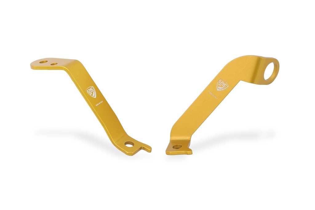 [CNC-SEA21G] Bracket kit for clutch and brake fluid tank Ducati Panigale V4 (Gold)
