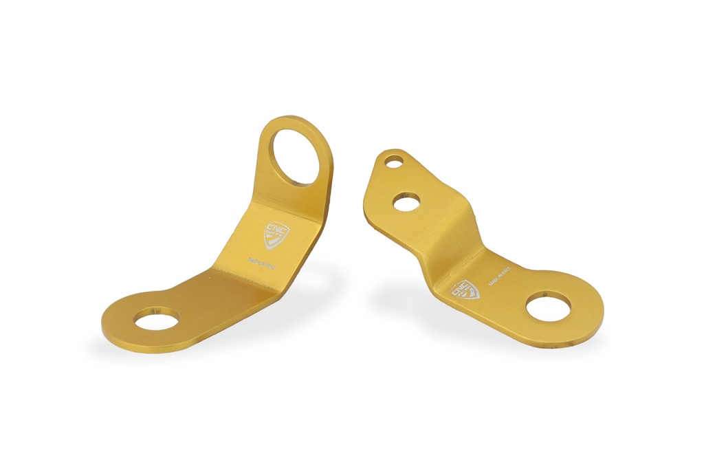 [CNC-SEA22G] Bracket kit for clutch and brake fluid tank Ducati Multistrada V4 - Multistrada V2 MY 2025 (Gold)