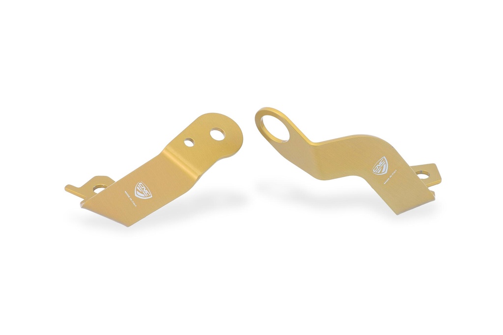 [CNC-SEA23G] Bracket kit for clutch and brake fluid tank for Ducati Panigale V2 MY 2025 (Gold)