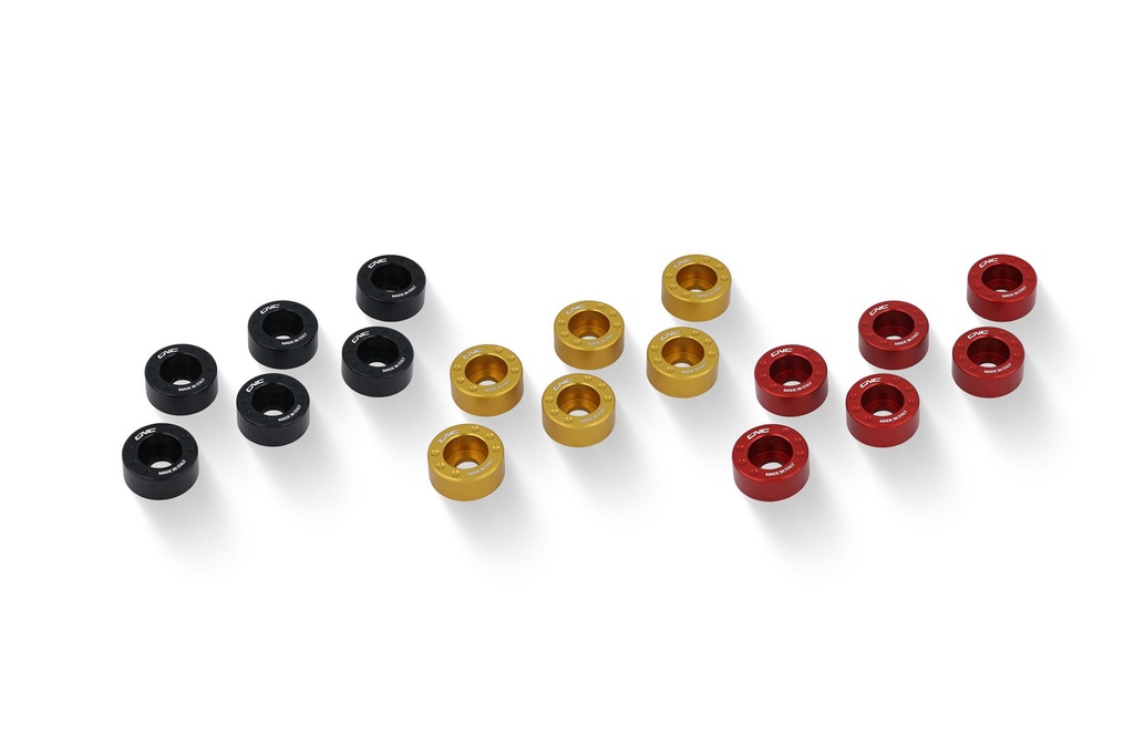 [CNC-SF127B] Spring retainers kit oil bath clutch Ducati (Black)