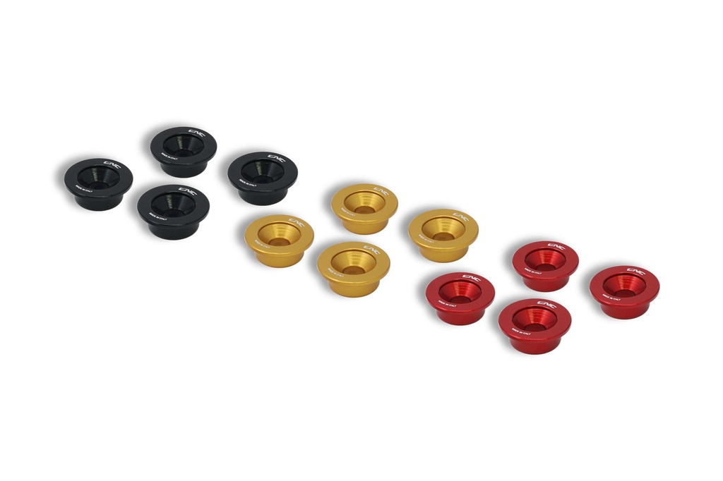 [CNC-SF128B] Spring retainers kit oil bath clutch Ducati (Black)