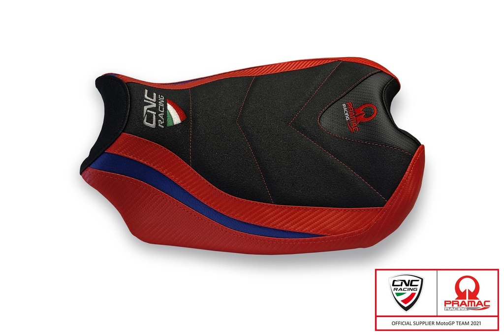 [CNC-SLD01PR] Seat cover Ducati Panigale V4 - Pramac Racing Limited edition