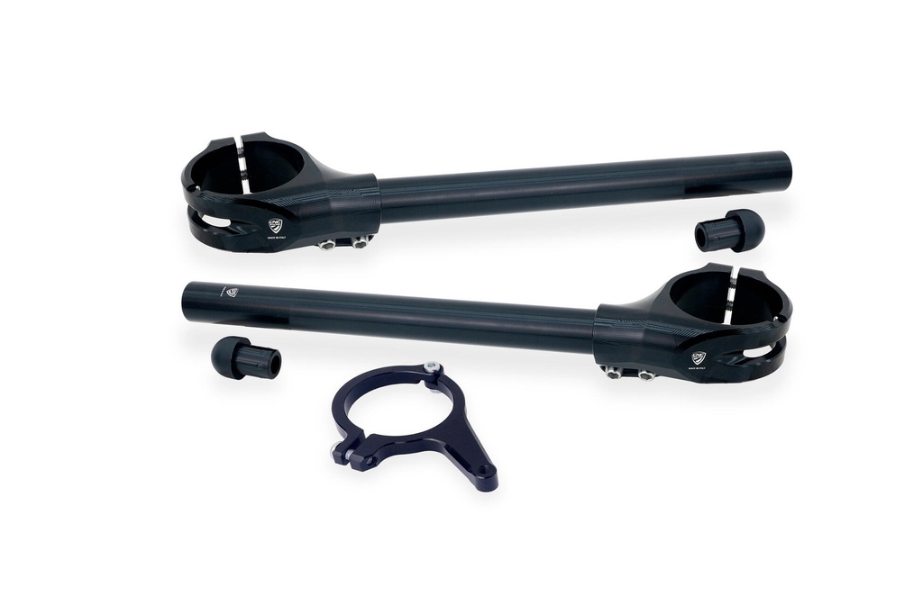 [CNC-SMK03B] Clip-on kit Ø 53 mm - offset 26 mm with steering damper bracket for Ducati panigale V4 MY2025