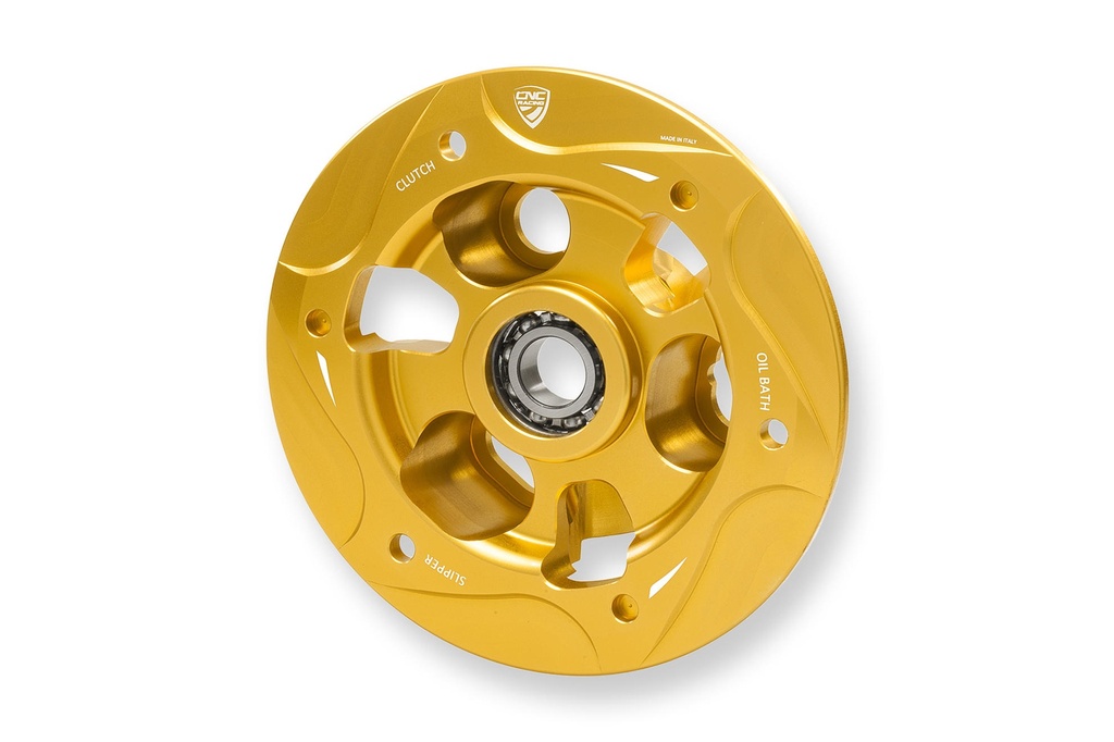 [CNC-SP200G] Pressure plate oil bath clutch Ducati with bearing (Gold)