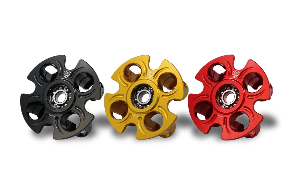 [CNC-SP204B] Pressure plate oil bath clutch Ducati with bearing (Black)