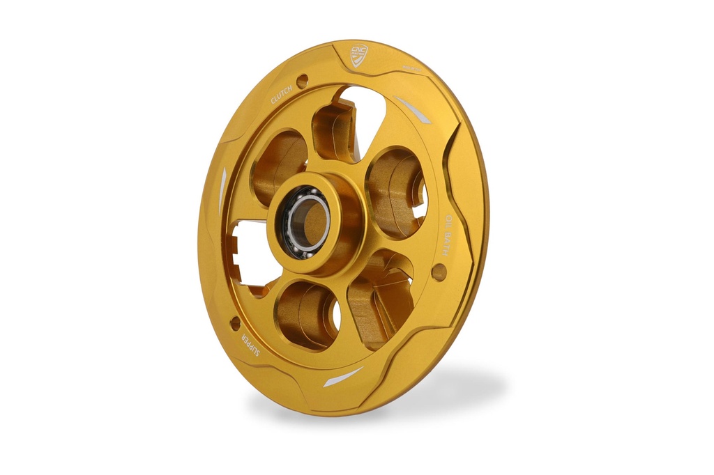 [CNC-SP205G] Pressure plate oil bath clutch Ducati with bearing (Gold)