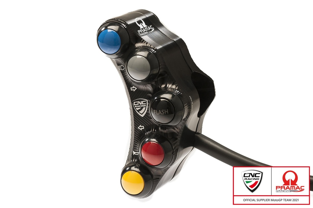 [CNC-SWD08BPR] LEFT HANDLEBAR SWITCH PRAMAC RACING LIM. ED - STREET USE