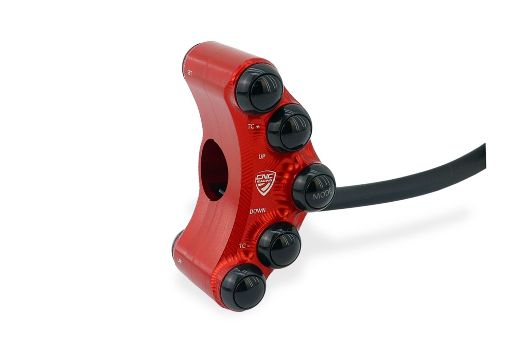 [CNC-SWD12R] Left handlebar switch - Race use (Red)