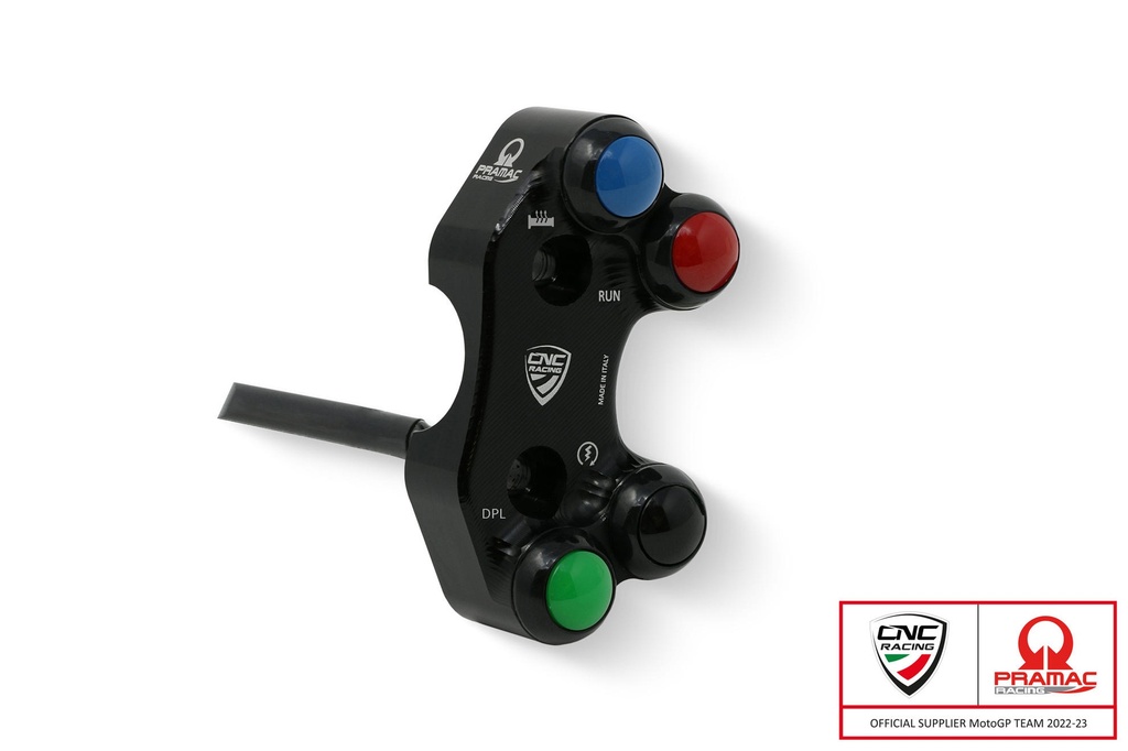 [CNC-SWD21BPR] Right handlebar switch OEM and RCS Brembo brake master cylinder Pramac racing Limited Edition for Ducati Streetfighter V4