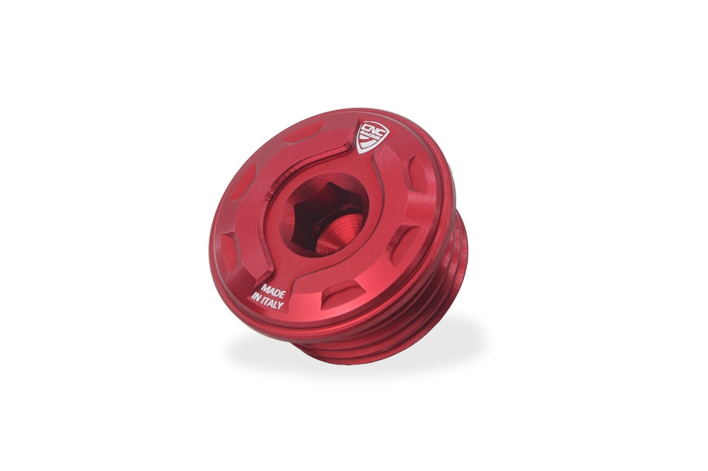 [CNC-TA301R] Oil filler cap Gear M24x2 (Red)