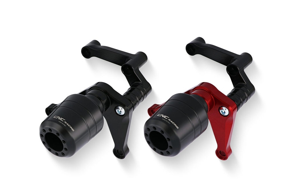 [CNC-TC319B] Frame crash protections Ducati Panigale V4 (Black)
