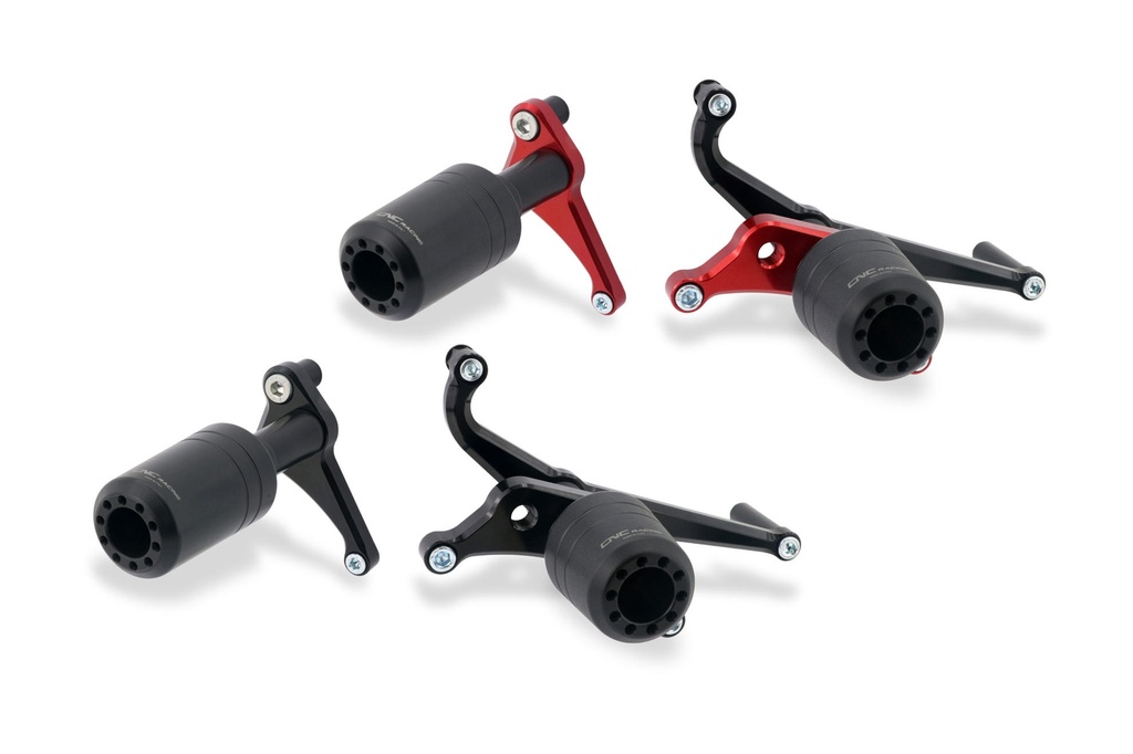[CNC-TC324B] Frame crash protections for Ducati Panigale 955, 959, 1199 and 1299 (Black)