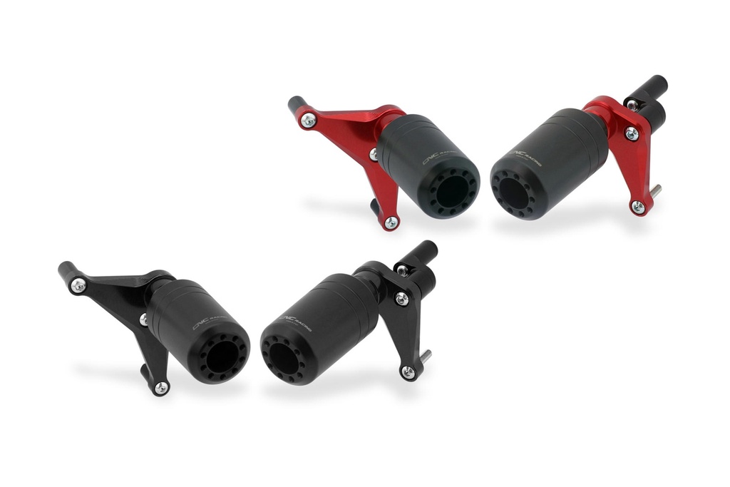 [CNC-TC326B] Frame crash protectors Ducati Panigale V4 (Black)