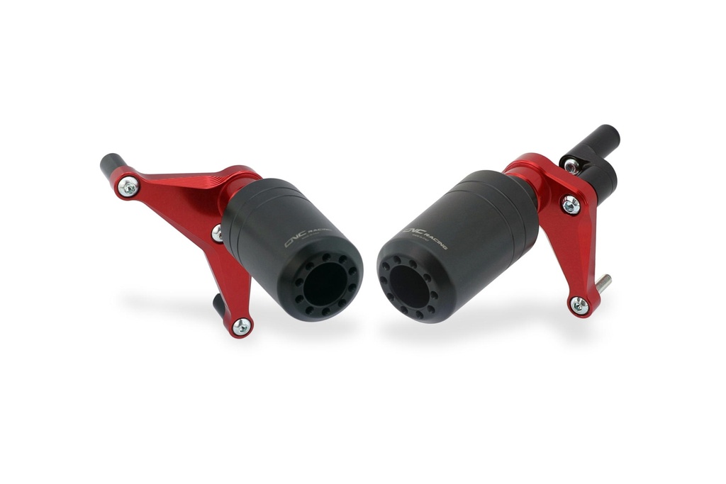 [CNC-TC326R] Frame crash protectors Ducati Panigale V4 (Red)