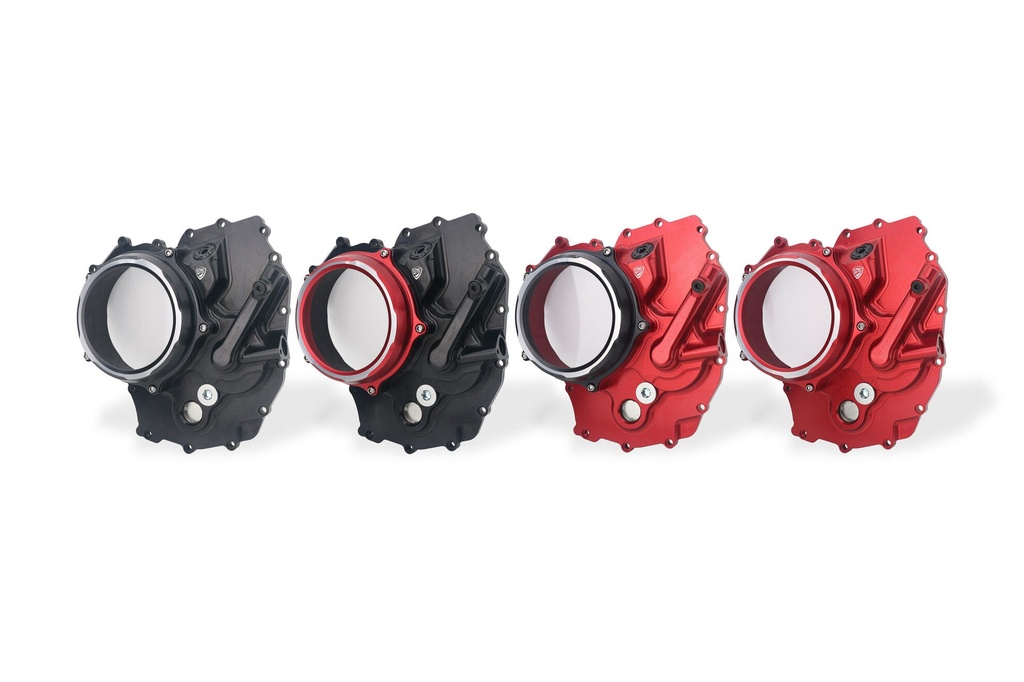 [CNC-CA511BB] Clear clutch cover Ducati Multistrada V2 - Panigale V2 - Streetfighter V2  MY2025 (Black/Black)
